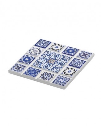 Suport ceramic pentru pahare, albastru, 11 cm, Marrakesch - ZASSENHAUS